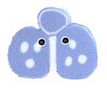 Small Ladybug - Blue & White